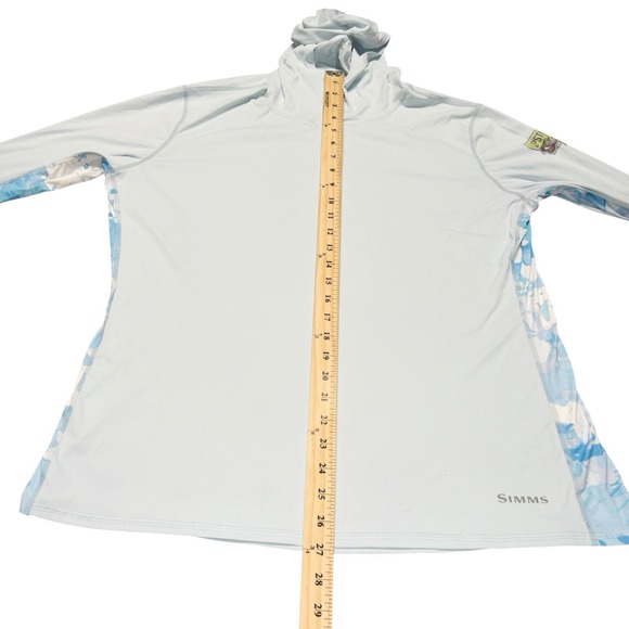 Simms Fishing Veil Camo Womens XL Hoodie Solar Flex UPF 50+‎ Outdoors Gorpcore - Picture 11 of 12